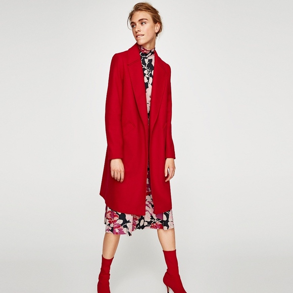 zara red coats
